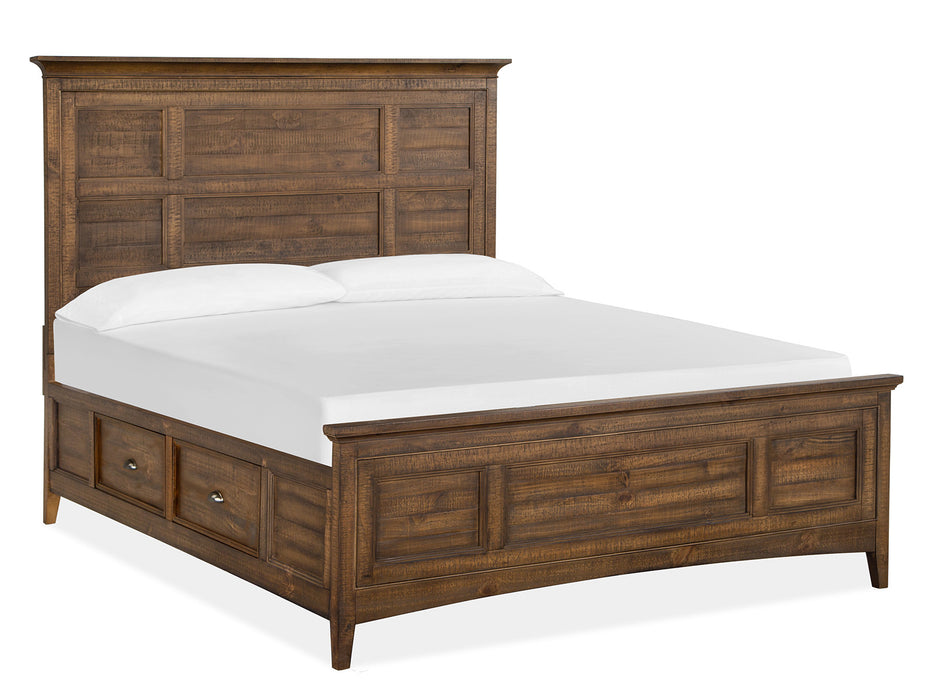 Bay Creek Complete Queen Panel Bed With Storage Rails