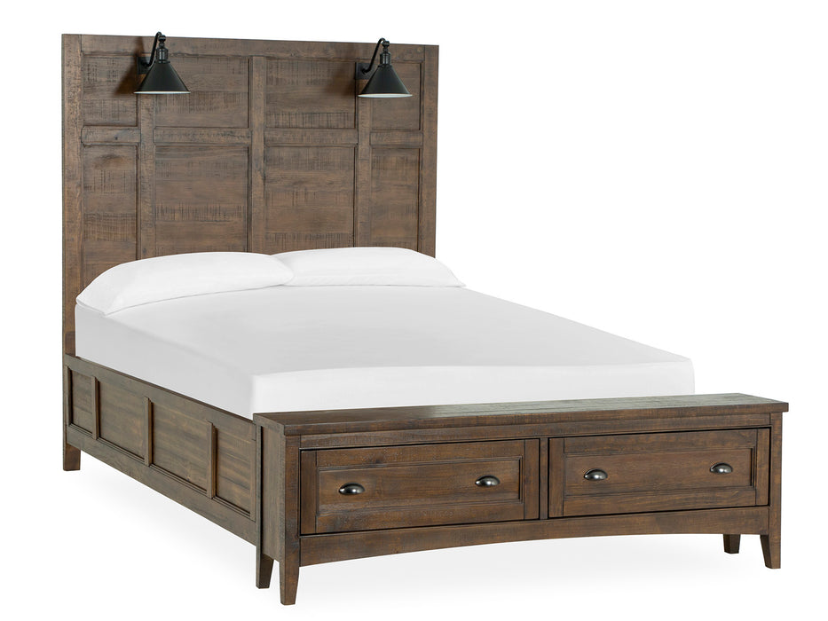 Bay Creek Complete Queen Lamp Panel Storage Bed