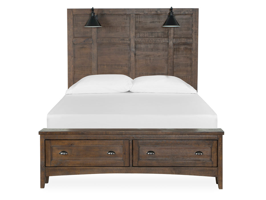 Bay Creek Complete Queen Lamp Panel Storage Bed