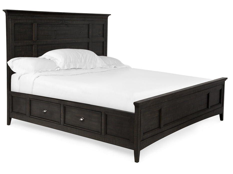 Westley Falls Complete Queen Panel Bed With Storage Rails