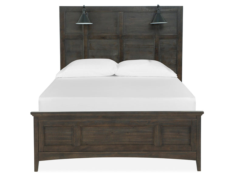 Westley Falls Complete Queen Lamp Panel Bed With Regular Rails