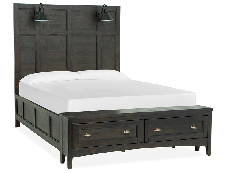 Westley Falls Complete Queen Lamp Panel Storage Bed