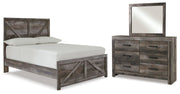 wynnlow-full-crossbuck-panel-bed-dresser-and-mirror-1