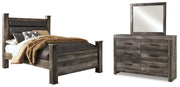 wynnlow-queen-upholstered-poster-bed-dresser-and-mirror-1