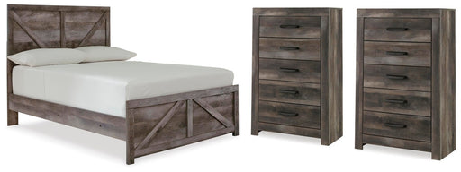 wynnlow-full-crossbuck-panel-bed-and-2-chests-1