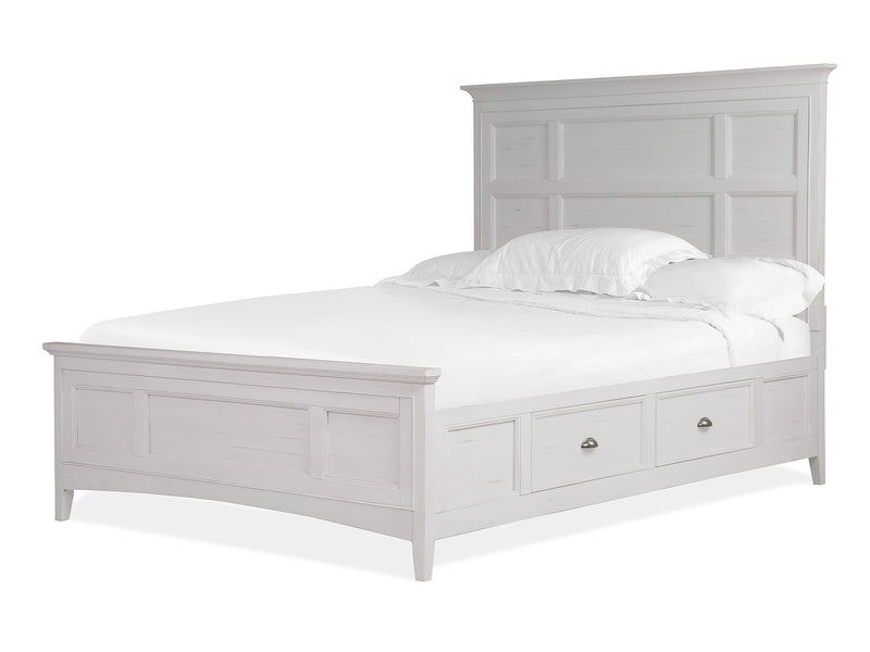 Heron Cove Complete Cal King Panel Bed With Storage Rails - Furniture City (CA)l