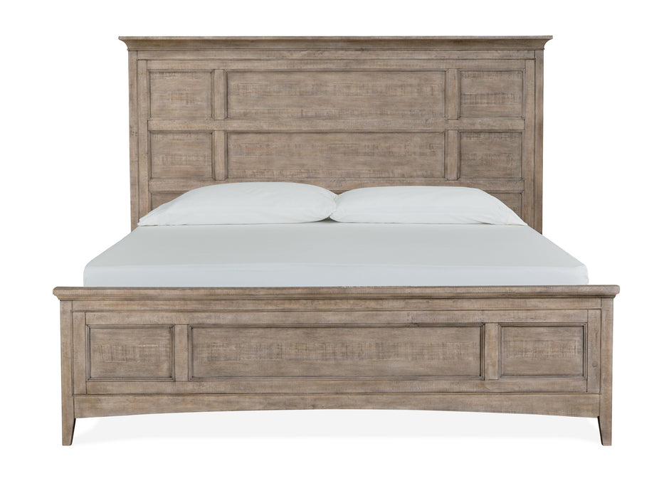Paxton Place Complete King Panel Bed With Storage Rails