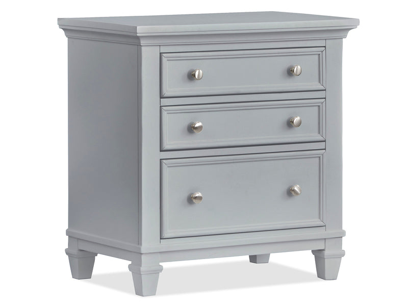 Charleston Drawer Nightstand - Grey
