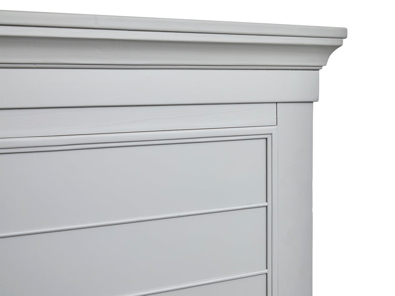Charleston Complete King Panel Storage Bed - Grey - Furniture City (CA)l