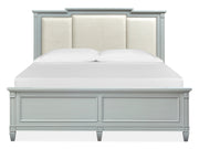 Glenbrook Complete King Panel Bed W/Upholstered Headboard - Furniture City (CA)l