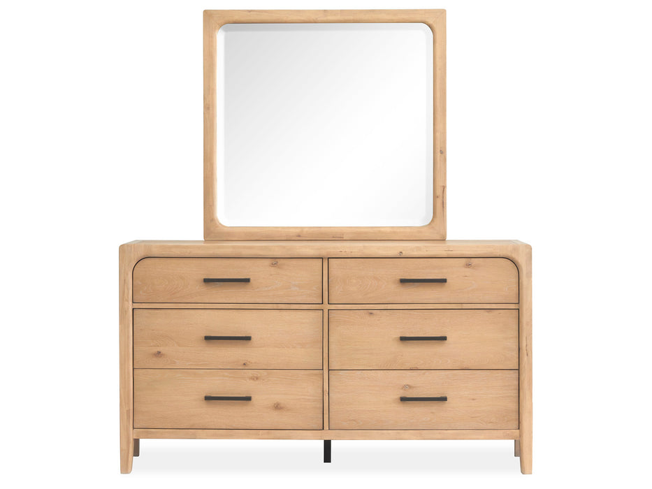 Somerset Double Drawer Dresser With Landscape Mirror