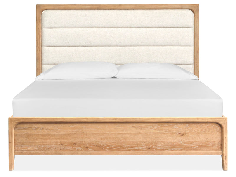 Somerset Complete King Panel Bed W/Upholstered Headboard