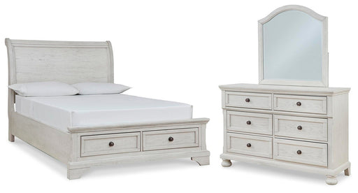 robbinsdale-full-sleigh-storage-bed-dresser-and-mirror-1