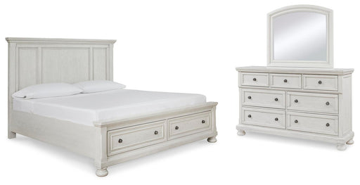 robbinsdale-queen-panel-storage-bed-dresser-and-mirror-1