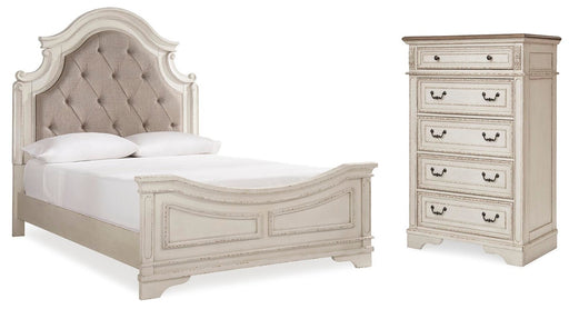 realyn-queen-upholstered-panel-bed-and-chest-1