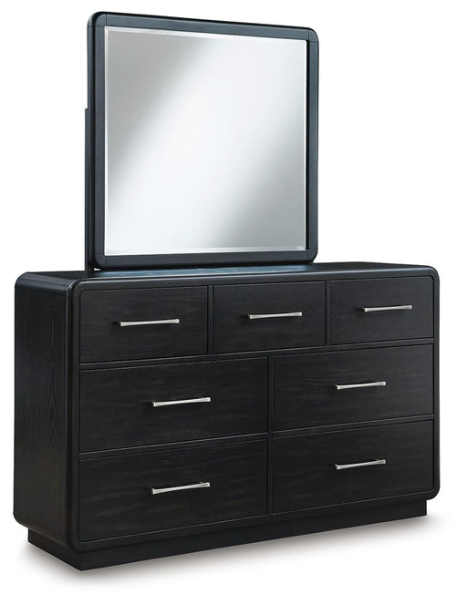 rowanbeck-california-king-upholstered-panel-bed-dresser-and-mirror-2