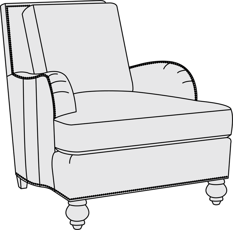 Bernhardt Upholstery Beckford Chair in Leather 1442L - Furniture City (CA)l