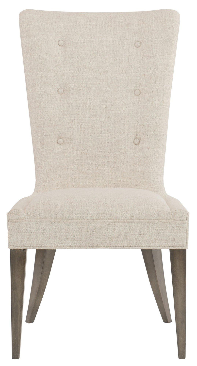 Bernhardt Profile Side Chair in Warm Taupe 378-547 (Set of 2) - Furniture City (CA)l