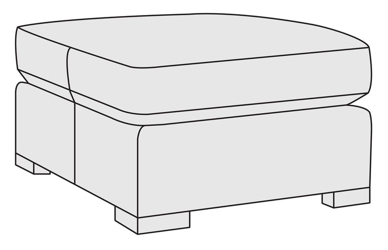 Upholstery Germain Ottoman B2661