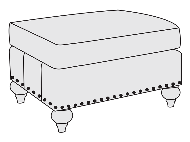 Bernhardt Upholstery Nelson Ottoman 2071LBO - Furniture City (CA)l