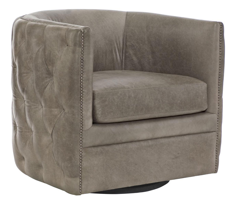 Bernhardt Upholstery Palazzo Leather Swivel Chair 212SLO