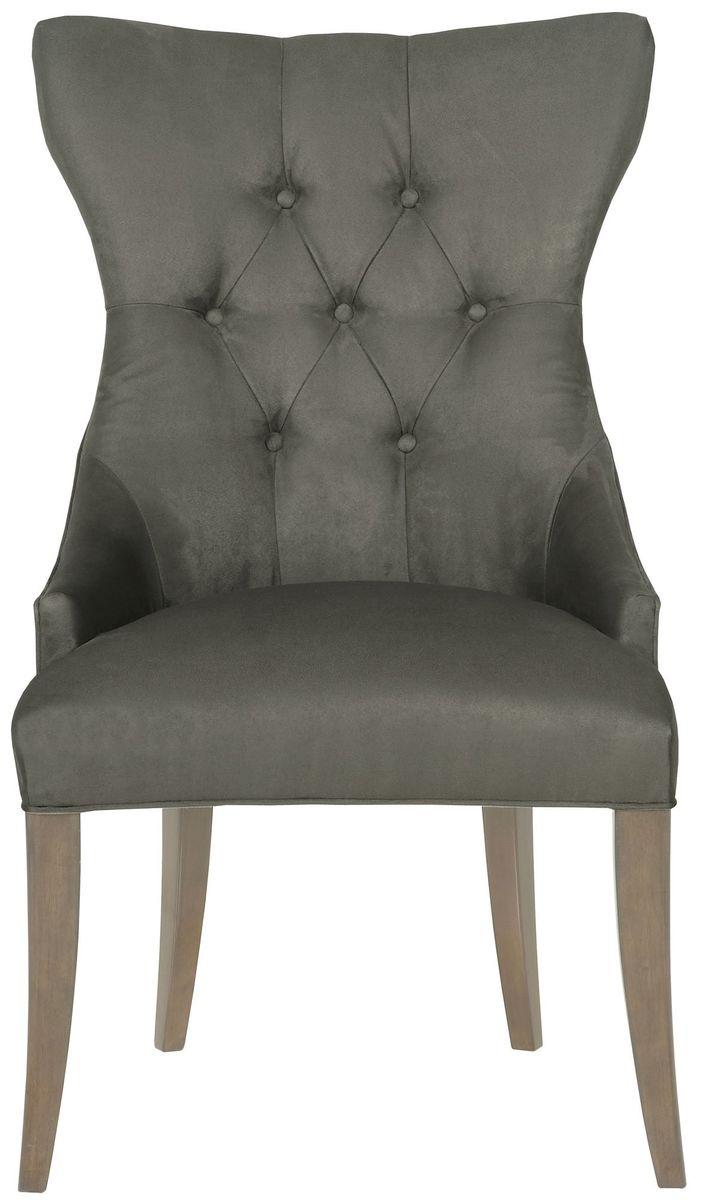 Bernhardt Interiors Deco Tufted Back Chair (Set of 2) in Smoke 319-542A - Furniture City (CA)l