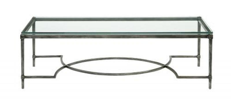 Bernhardt Interiors Palmer Metal Cocktail Table Blackened Gray - Furniture City (CA)l