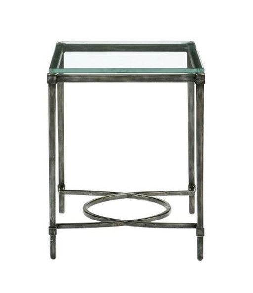 Bernhardt Interiors Palmer Metal End Table in Blackened Gray image