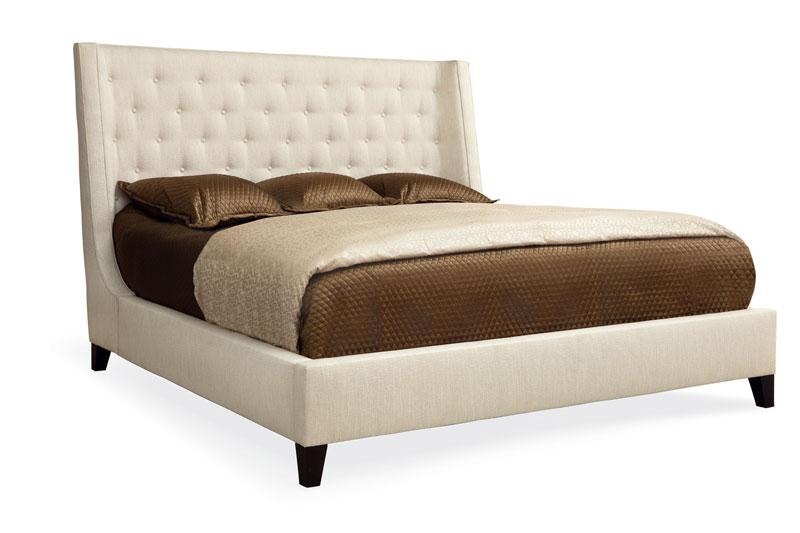Bernhardt Interiors Maxime Wing Queen Bed in Espresso - Furniture City (CA)l