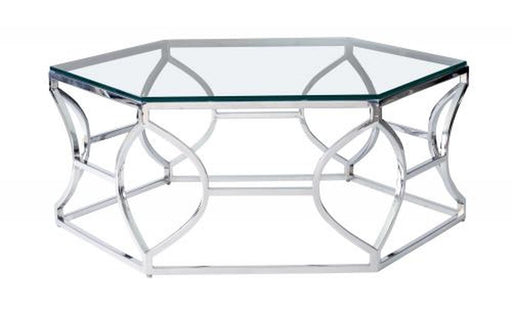 Bernhardt Interiors Argent Metal Cocktail Table in Stainless Steel  326-021 image