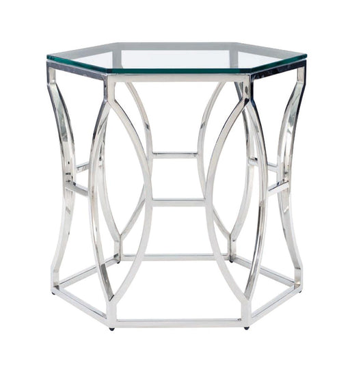 Bernhardt Interiors Argent Metal Side Table in Stainless Steel 326-121 image