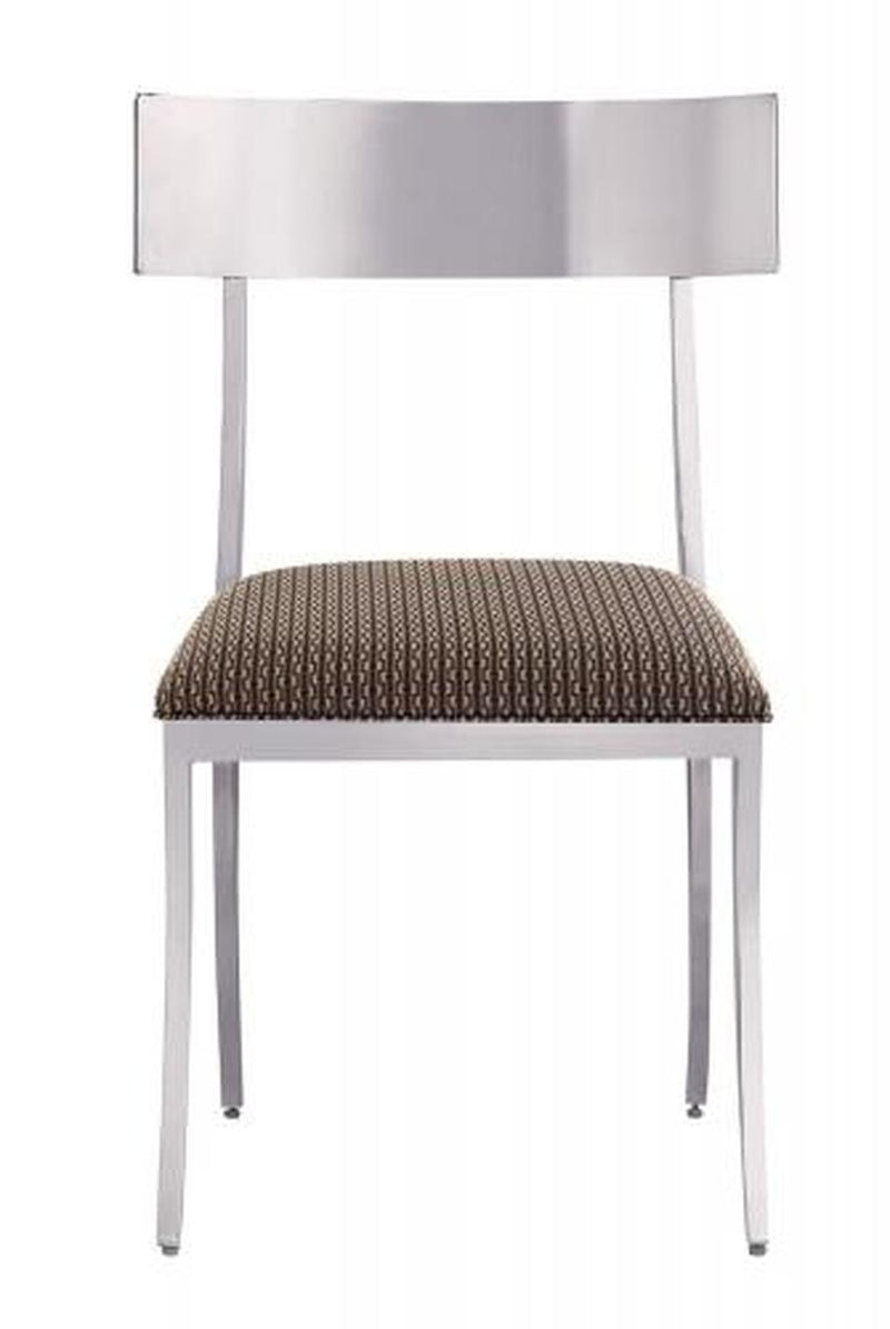 Bernhardt Interiors Gustav Metal Side Chair (Set of 2) in Polished Stainless Steel 330-585 - Furniture City (CA)l