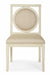 Bernhardt Salon Dining Side Chair with Circular Wood-Framed Back in Alabaster (Set of 2) 341-561 image