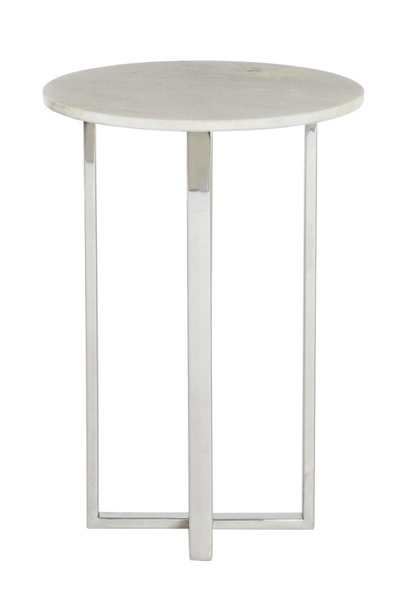 Bernhardt Interiors Alexi Chairside Table in White 348-102 - Furniture City (CA)l