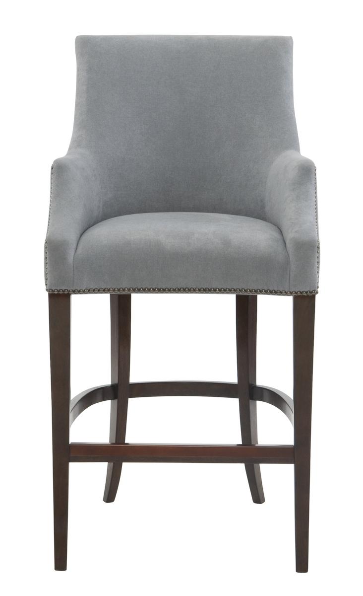 Bernhardt Interiors Keeley Bar Stool (Set of 2) in Cocoa 348-588 - Furniture City (CA)l