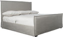 Bernhardt Interiors Gerston Slipcovered Queen Bed in Espresso image