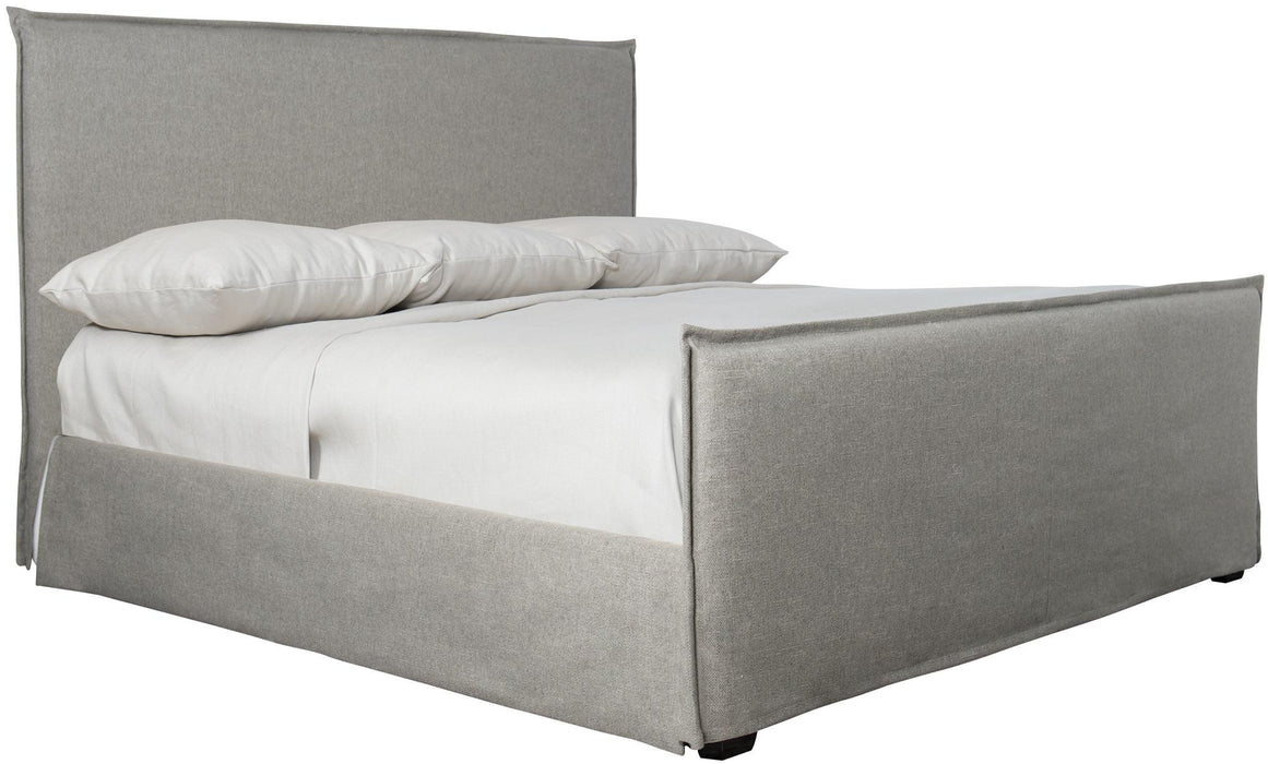 Bernhardt Interiors Gerston Slipcovered King Bed in Espresso