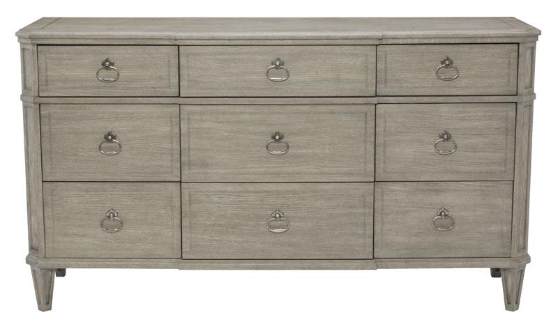 Bernhardt Marquesa 9-Drawer Dresser in Gray Cashmere Finish 359-052 - Furniture City (CA)l