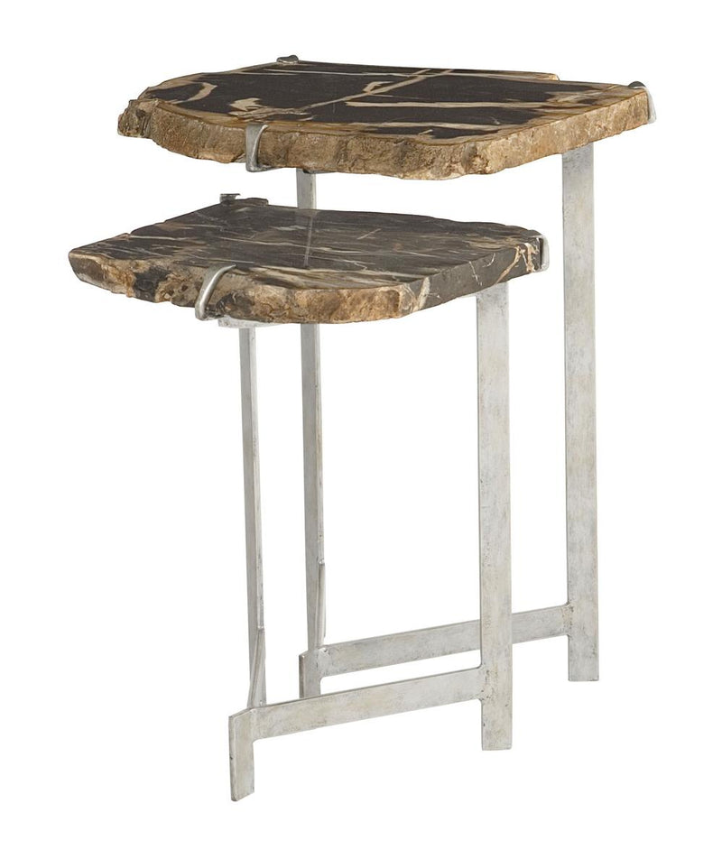 Bernhardt Interiors Ardelle Nesting Tables in Matte Silver 358-029 - Furniture City (CA)l