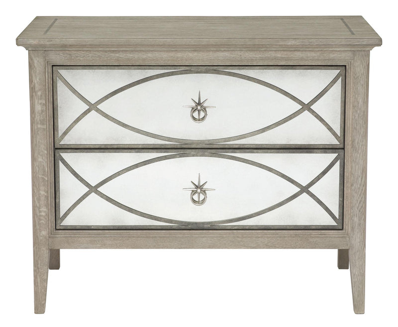 Bernhardt Marquesa 2-Drawer Nightstand in Gray Cashmere Finish 359-234N - Furniture City (CA)l