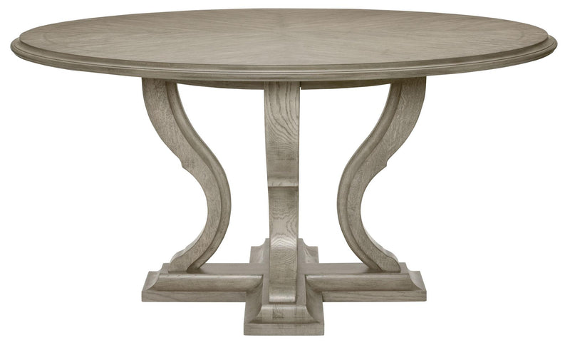 Bernhardt Marquesa Round Dining Table in Gray Cashmere Finish 359-274 - Furniture City (CA)l