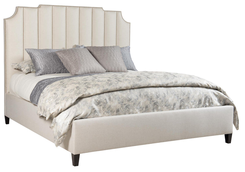 Bernhardt Interiors Bayonne Low Footboard Fabric Upholstered King Bed in Smoke - Furniture City (CA)l