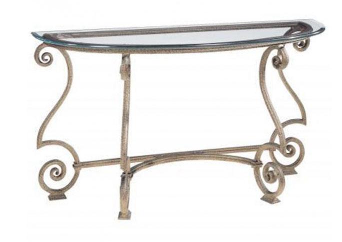 Bernhardt Solano Console Table in Aged Bronze 364-912/364-913 - Furniture City (CA)l