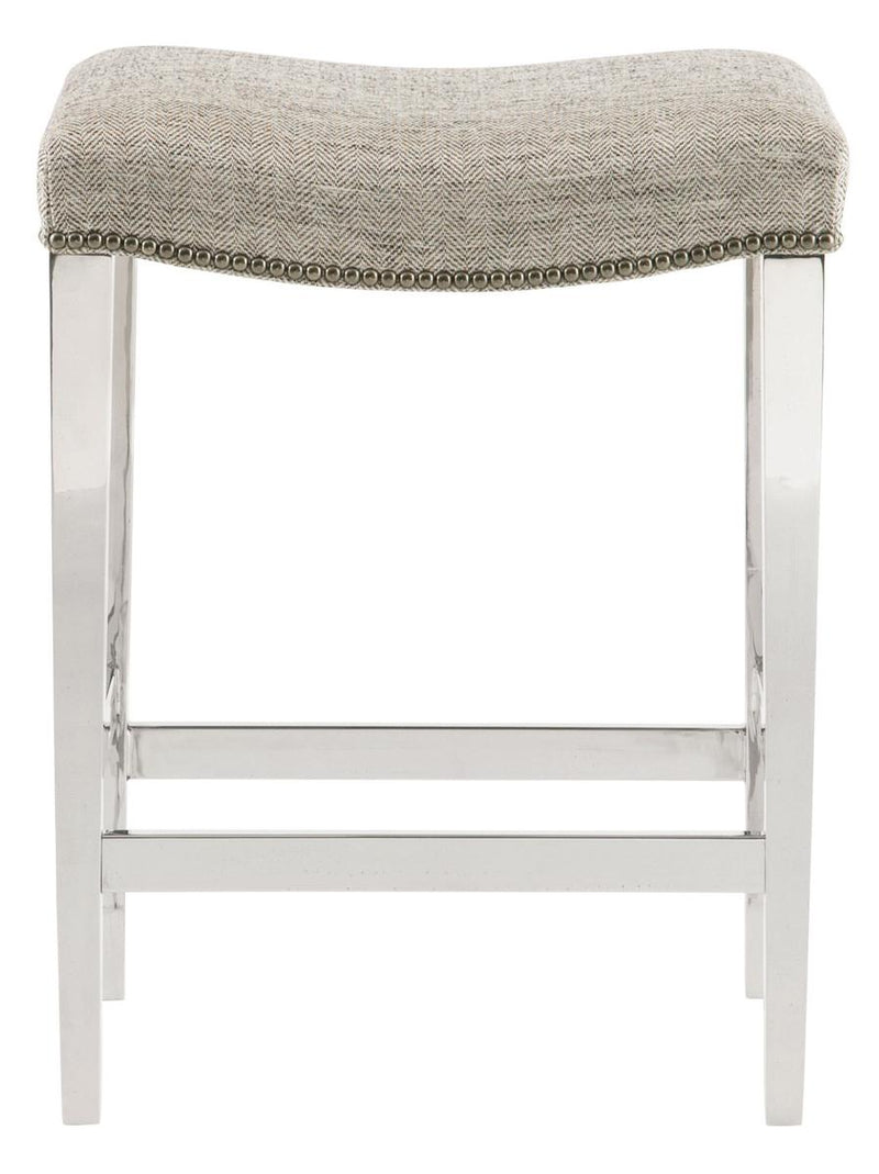 Bernhardt Interiors Thorpe Counter Stool in Polished Stainless Steel 366-581 (Set of 2) - Furniture City (CA)l