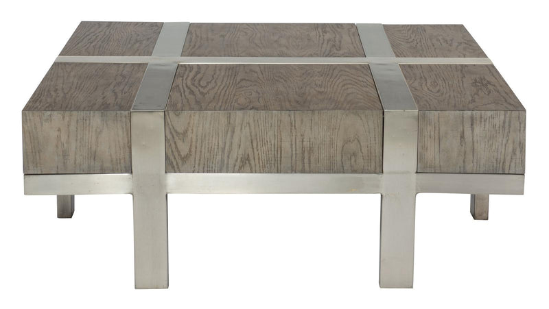 Bernhardt Interiors Leigh Cocktail Table in Rustic Gray 369-023 - Furniture City (CA)l