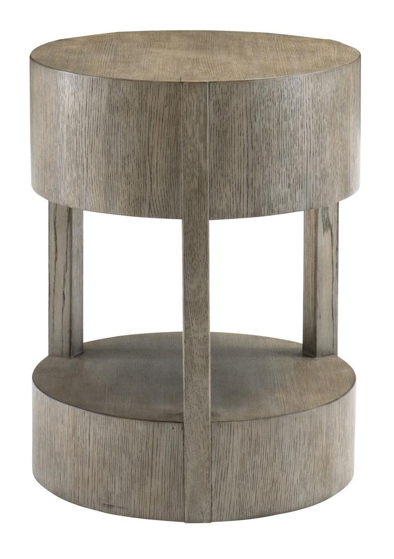 Bernhardt Interiors Calder Chairside Table in Rustic Gray 369-103 - Furniture City (CA)l