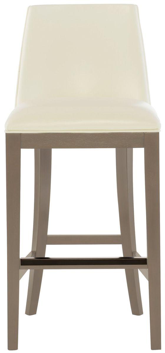 Bernhardt Interiors Bailey Leather Bar Stool in Smoke 35384AL - Furniture City (CA)l
