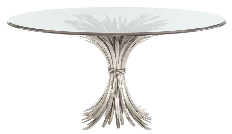 Bernhardt Somerset Dining Table Base in Silver Leaf 369774 - Furniture City (CA)l