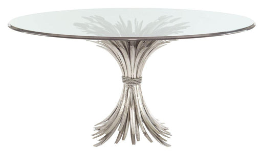 Bernhardt Somerset Round Glass Top Dining Table in Silver Leaf 369774-E54 image