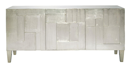 Interiors Carleton Entertainment Console in German Silver 369-870 - Furniture City (CA)l